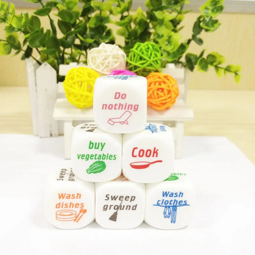 

1pc Housework Duties Dice Game Die