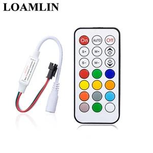 5-24V 21-ключ RF Управление; Магия RGB светодиодный Управление; С дистанционным управлением Управление мини Smd для WS2812B WS2811 светодиодный полосы