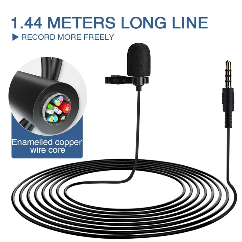 Мини микрофон USB нагрудный петличный для ПК/телефона/камеры портативный внешний