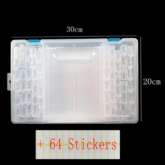 Алмазная коробка для рисования Аксессуары инструментов прозрачная пластиковая