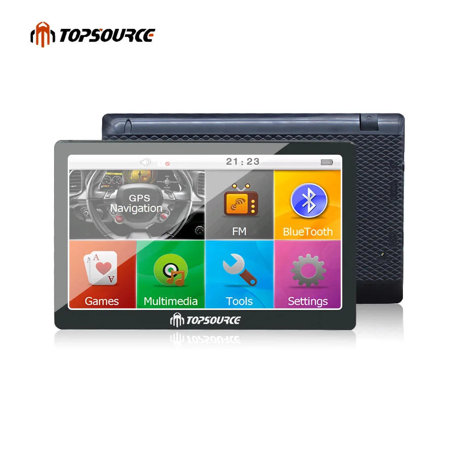 TOPSOURCE Испания склад 7 &quotемкостный сенсорный экран 256M 8G GPS навигации автомобиля Gps