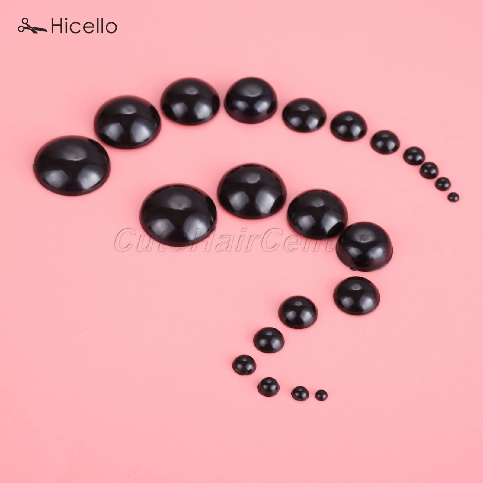 200 шт./20 шт. пластиковые безопасные глаза для носа черные аксессуары сделай сам