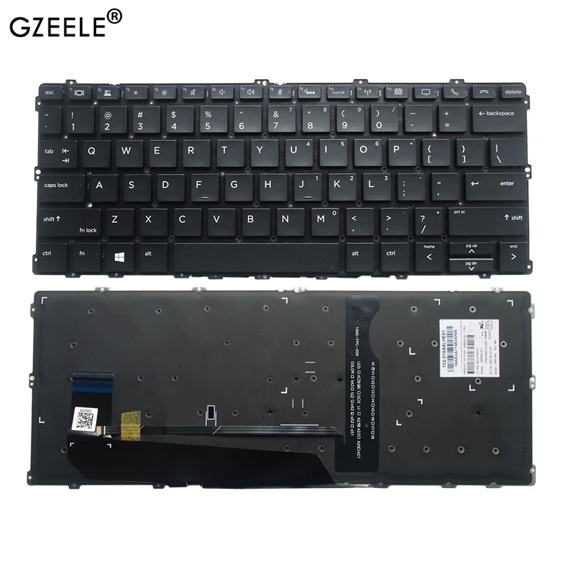 GZEELE новая клавиатура с подсветкой для HP EliteBook X360 1030 G2 US 904507 001|Клавиатуры замены| |