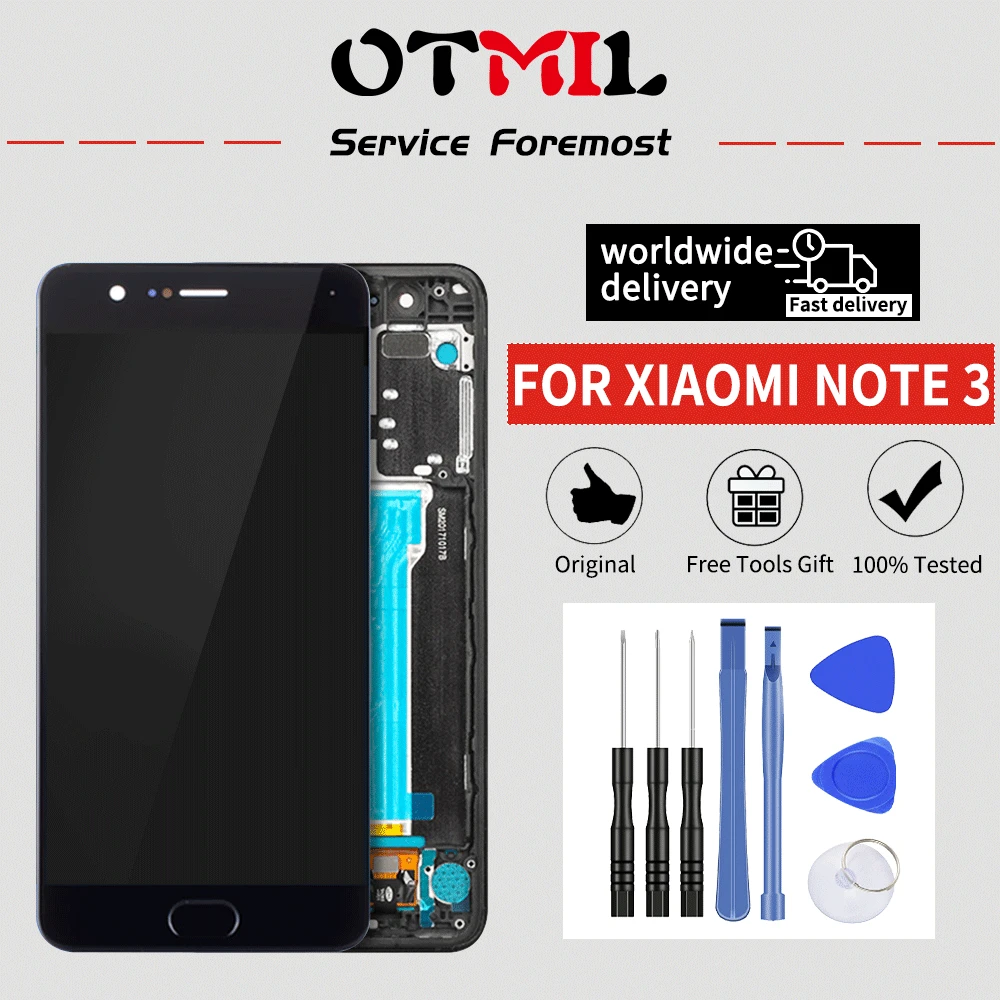 OT mi L оригинальный для Xiaomi Note3 ЖК дисплей 5 &quotЖК кодирующий преобразователь