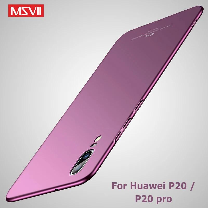 P20 Lite чехол Msvii тонкий матовый для Huawei Pro Plus Чехол Жесткий ПК задняя крышка P 20 чехлы