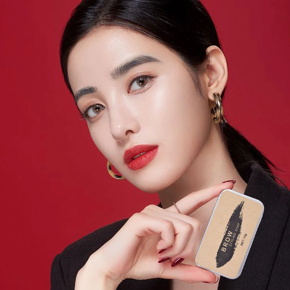 

2PCS 3D Feathery Brows Eyebrow Soap Makeup Brows Shaping Kit Lasting Eyebrow Setting Gel Waterproof Eyebrow Cosmetics