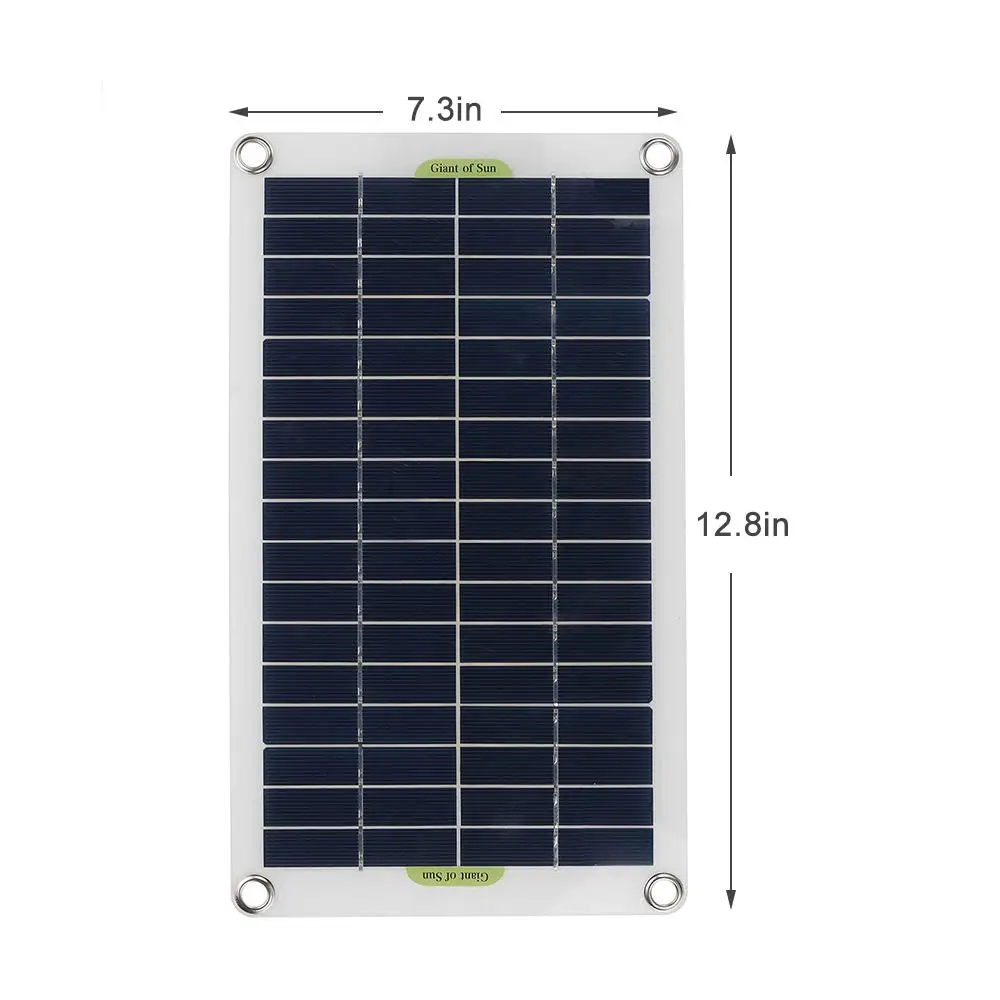 50 Вт Панели солнечные комплект в комплекте 12V/5V USB 4 Jack с 60/100A контроллер панели