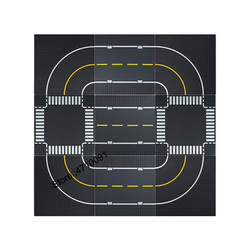 Основание для сборки городская дорога прямое Т образное соединение развивающая