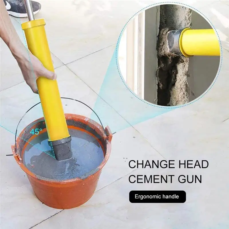 

Caulking Pump Set Cement Lime Pump Grouting Mortar Sprayer with 4 Nozzles Grout Filling Caulk Construction Tool Kit