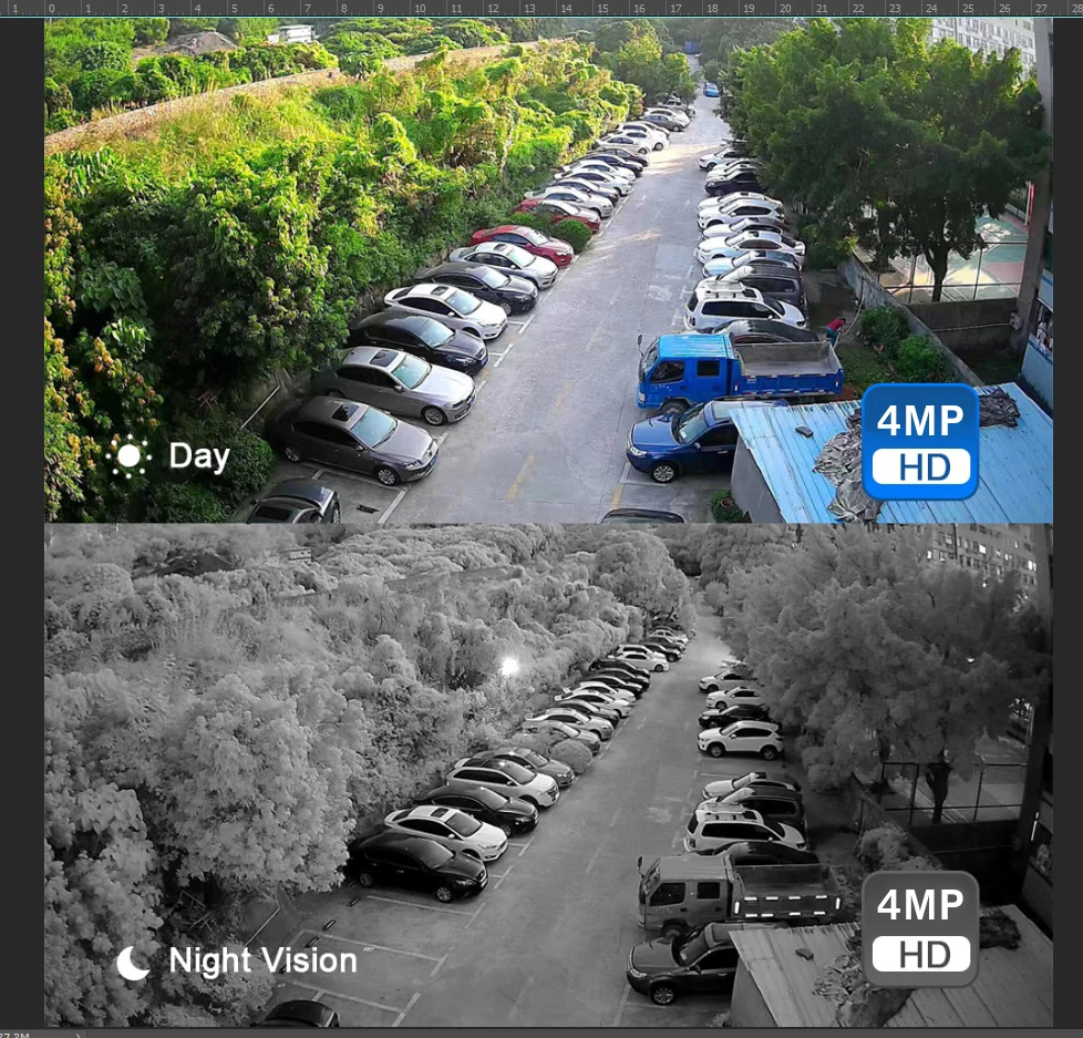Камера видеонаблюдения Brillcam 4 мп HD IP AI POE IP67 водонепроницаемая встроенный