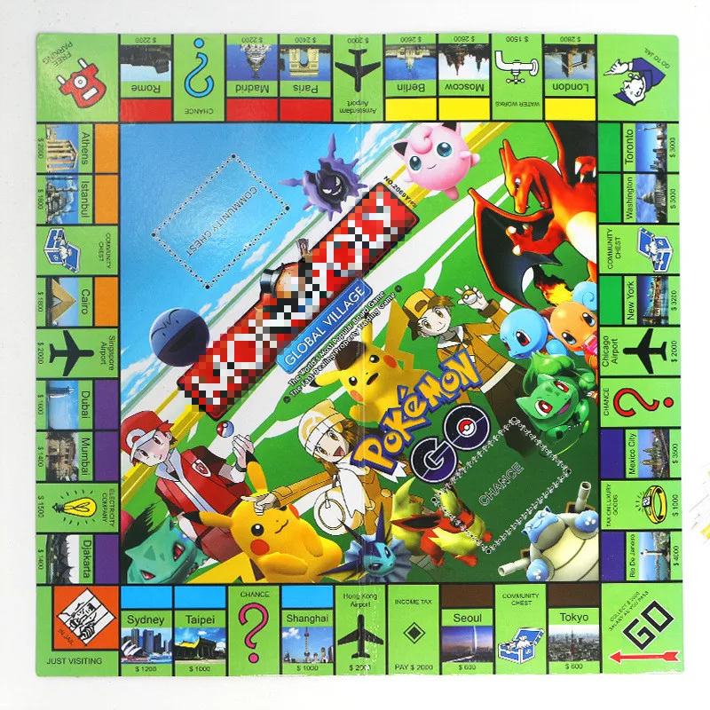 Игрушка Покемон Takara Tomy Monopoli для взрослых вечерние настольные игры детей