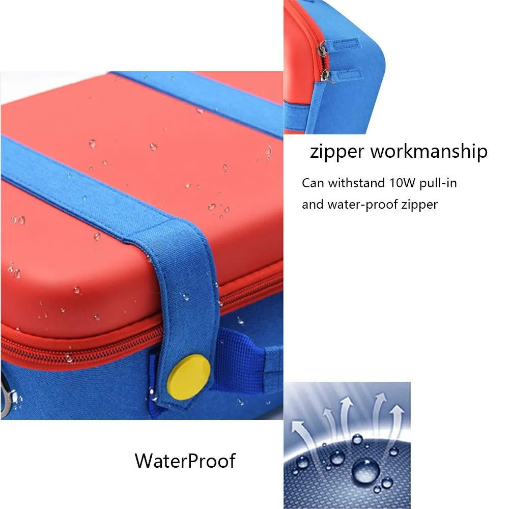 

2021 Travel Carrying Case Compatible With Nintendo Switch Cute and Deluxe,Protective Hard Shell Carry Bag for Mario Fans 2in1