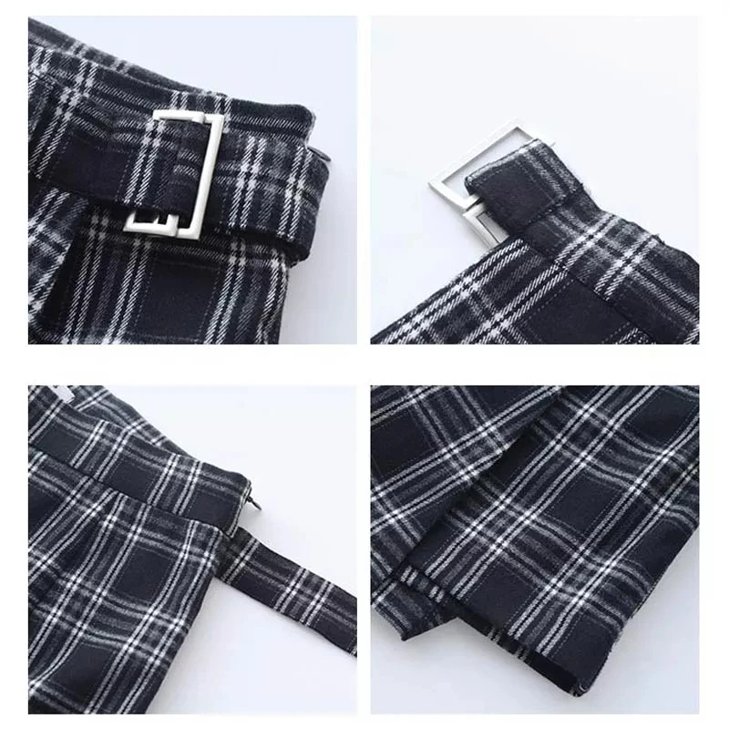 

Summer women's Preppy Style new fashion large size A-line female plaid skirt fashion Harajuku Gothic Empire girl skirt