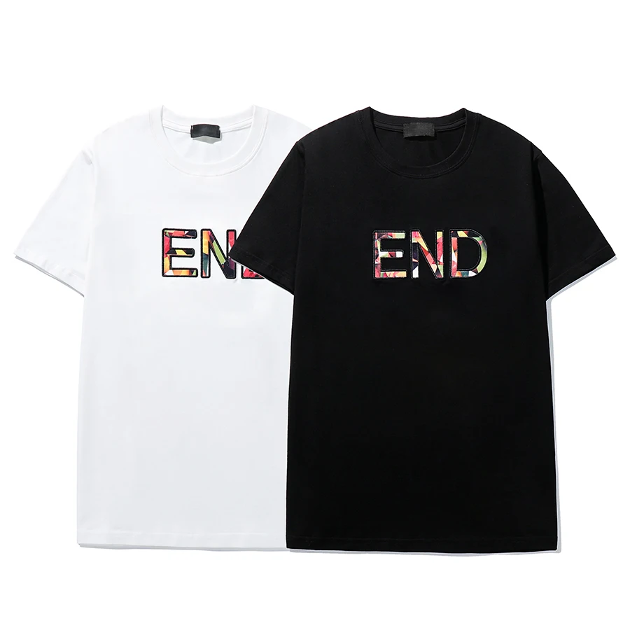 

2021 футболка с коротким рукавом мужская летняя брендовая рубашка в гонконгском стиле с рукавом до локтя Красивая свободная модная мужская ф...