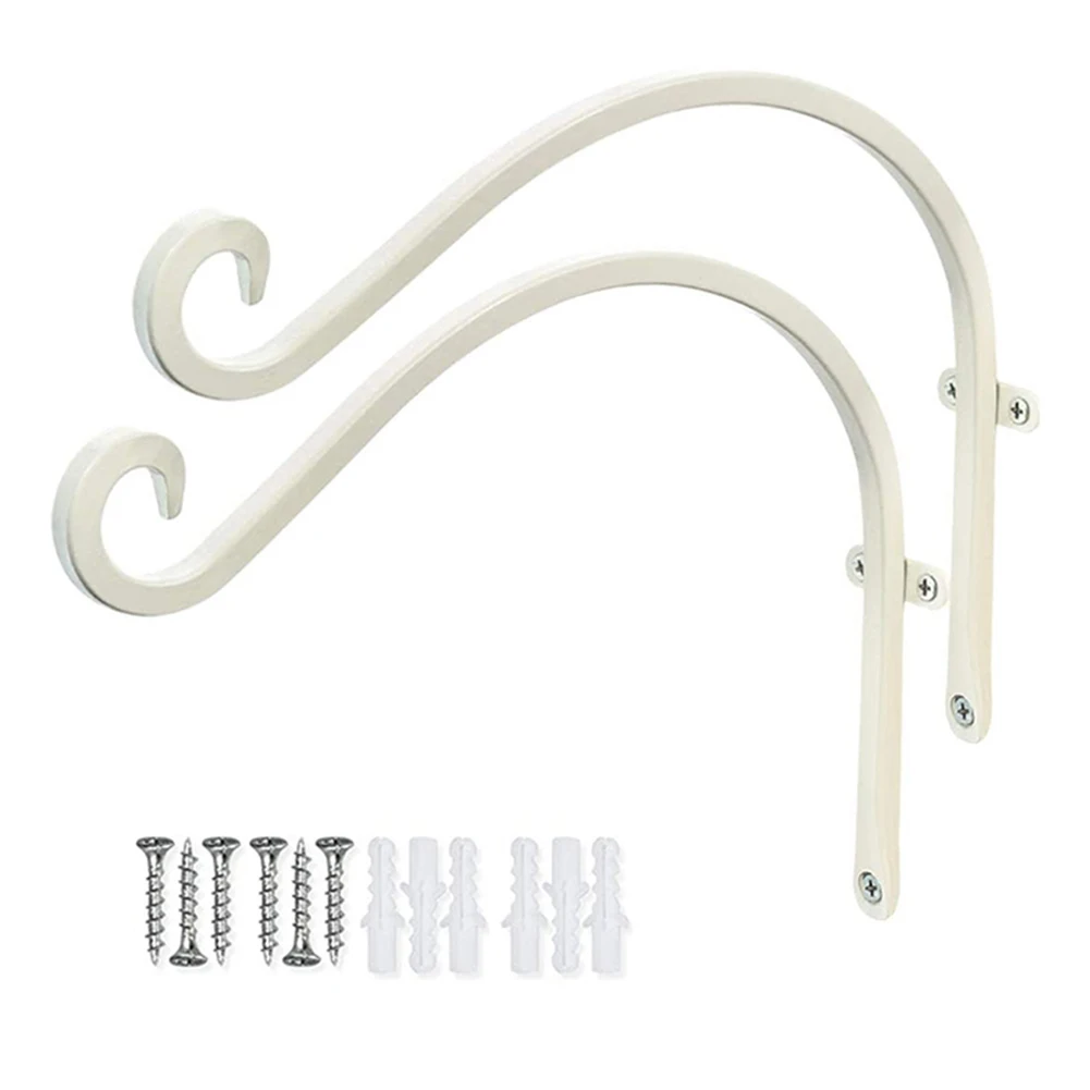 

2pcs Plant Hangers Outdoor Heavy Duty Plant Hooks for Flower Basket Wind Chime Lantern Hanging Plant Bracket F2