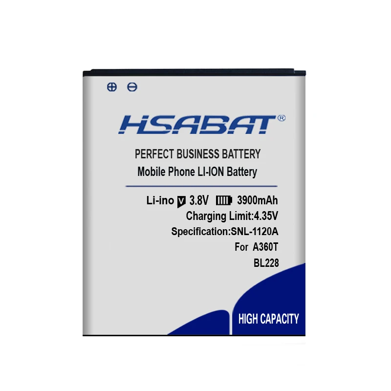 HSABAT 3900mAh BL228 для Lenovo A360T A380T A588T аккумулятор Бесплатная доставка в номер