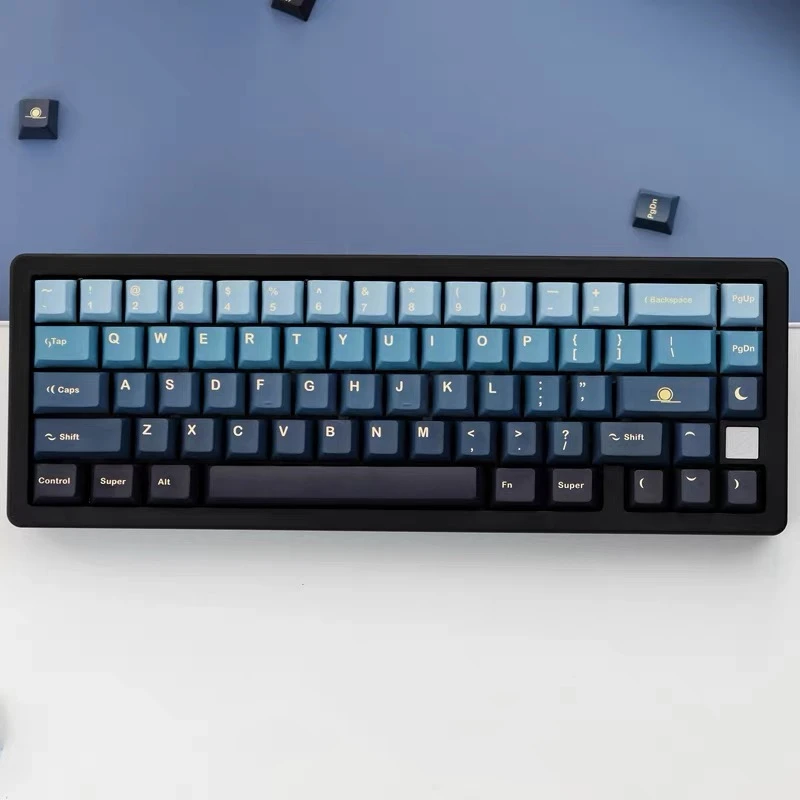 129 клавиш Cherry Profile PBT пятисторонние красящие клавиши Sub градиентная клавиатура для