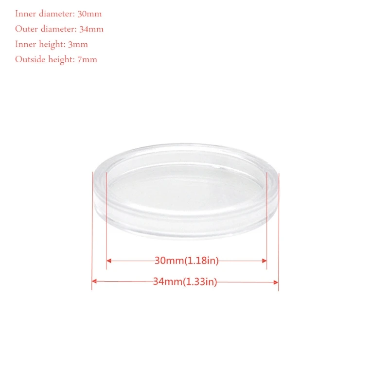 

10PCS Ntag215 NFC Amiibo Phone Available Labels RFID Tag 30mm with Acrylic Material Coin Holder Capsules Box Stor Drop Shipping