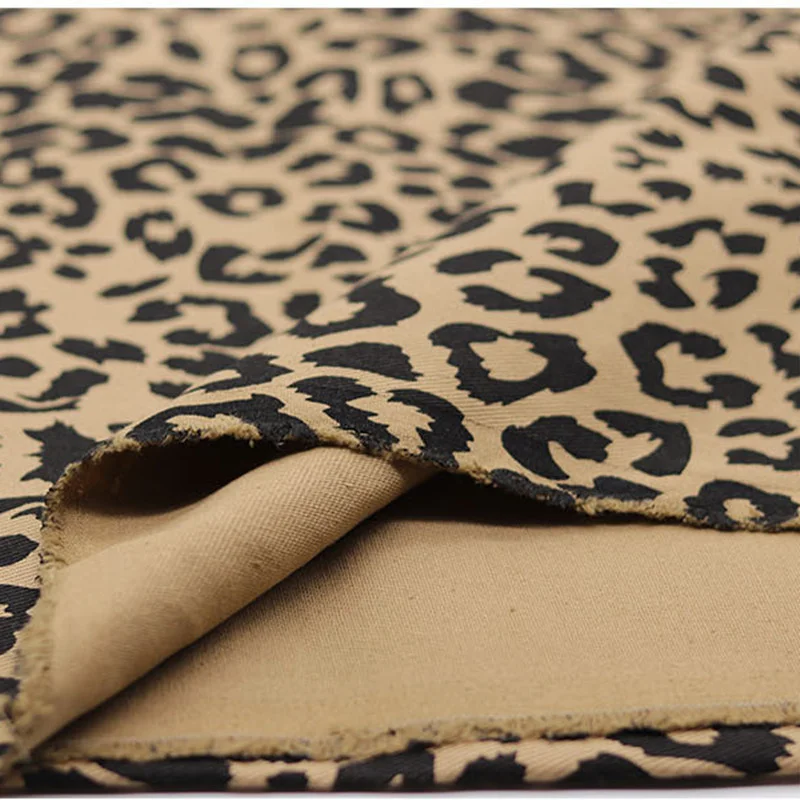 Плотная хлопковая джинсовая ткань с узором зебры одежда для самостоятельного