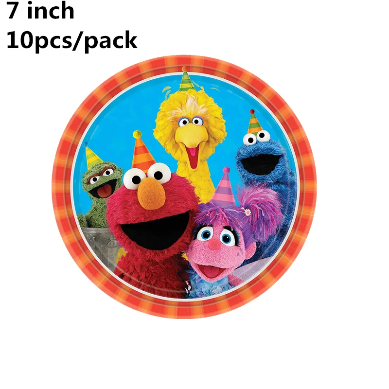 С героями Улица Сезам День рождения украшения с принтом Элмо тема Вымпел