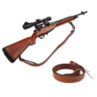 Tourbon Тактический двухточечный ремень для ружья, кожаный ремень для ружья, наплечный ремень для ружья, аксессуары для охотничьего ружья, 92 см