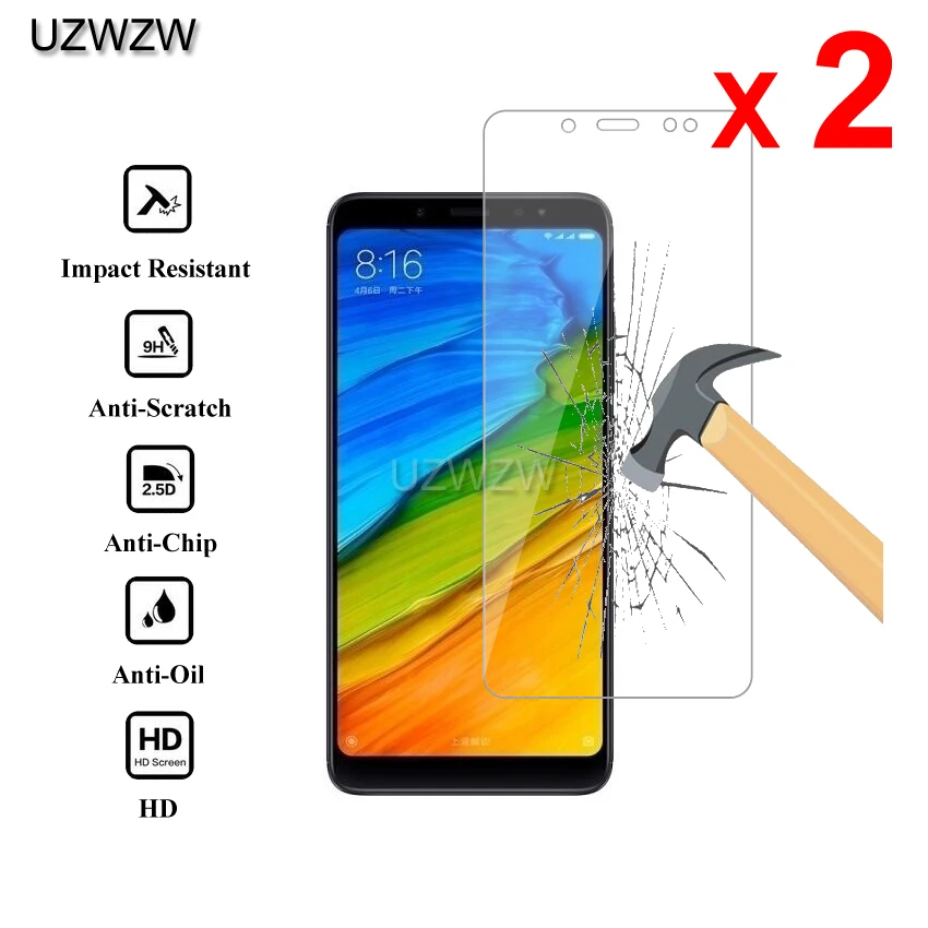 2 шт для Xiaomi Redmi Note 5 Pro/Redmi Note 5 Премиум Закаленное стекло для защиты экрана для Xiaomi Redmi Note 5 защитное стекло