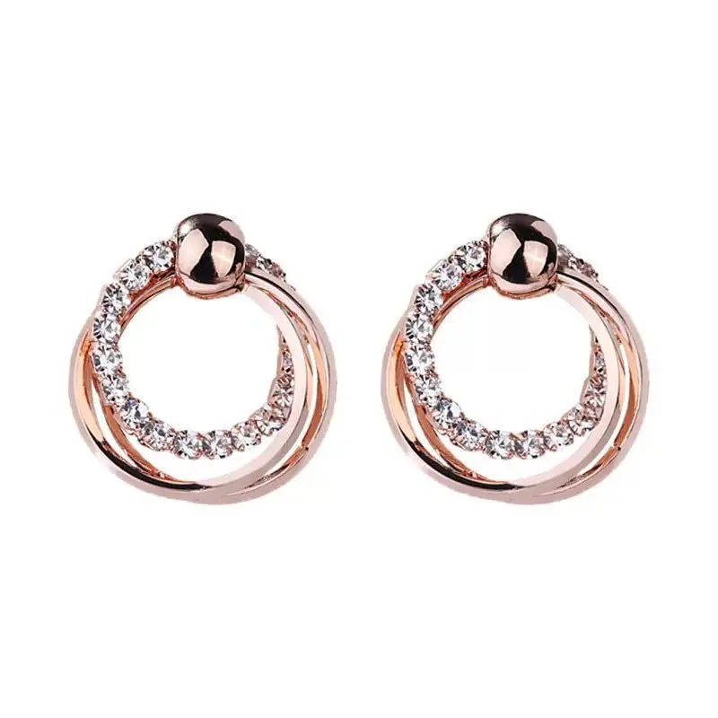 Винтажные золотые серьги-кольца для женщин геометрической формы, в стиле бохо металлический Простые Модные серьги 2021 новый тренд Brincos Ювелирные Изделия