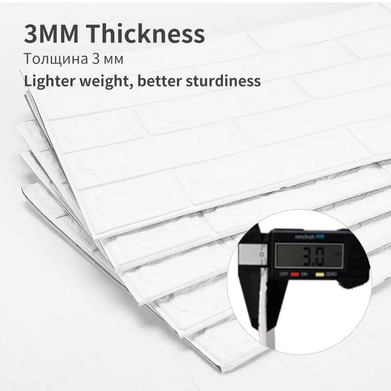 12 шт. Самоклеящиеся 3D фотообои DIY водонепроницаемые пенные обои для детской