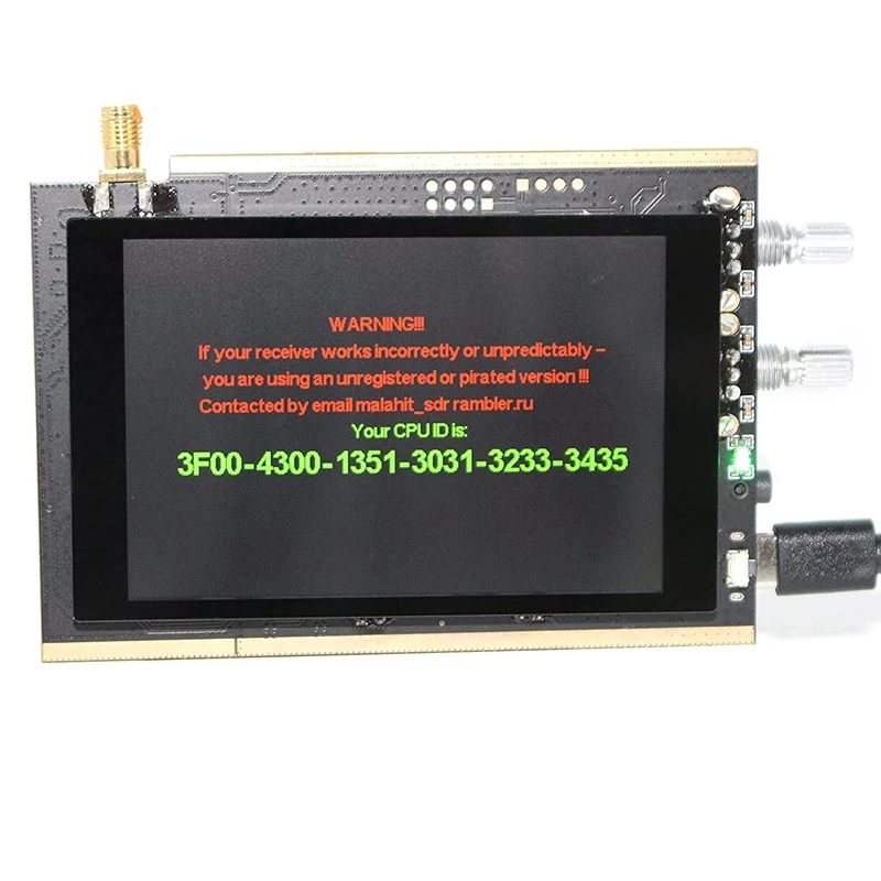 

50KHz-200MHz Malachite SDR Radio Malahit DSP 3.5 Inch Touching Screen SDR AM SSB NFM WFM Transceiver Receiver Sdr
