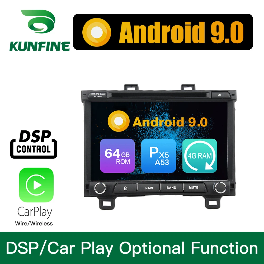 Android 9 0 Восьмиядерный 4 Гб ОЗУ 64 ПЗУ автомобильный DVD GPS мультимедийный плеер
