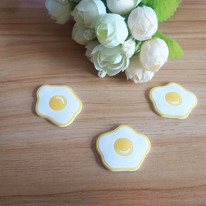 

20Pcs Simulation Fried Eggs Silicone Flatback Cabochon Embellishments for Scrapbooking DIY Jewelry Hair Accessories Decoration