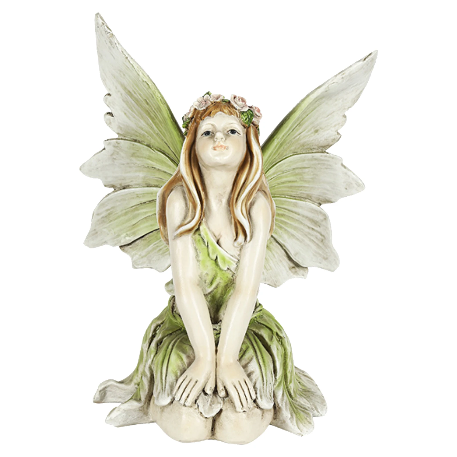 

Flower Fairy Ornament Exquisite Beautiful Statue Decoration Ornament Fairy Garden Miniatures Resin Girl Figurines Wedding Gifts