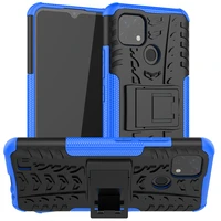 luxury armor shockproof case for oppo realme c20 c21 c17 7i f17 pro reno 4 lite a93 a73 a53 soft tpu silicone hard pc back cover