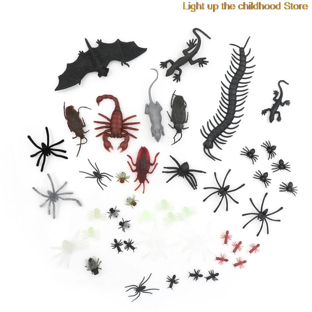 

44pcs Insect Reptile Scorpion Mouse Model Kids Bag gift Novelty Animal Toy High quality Mixed Wholesale