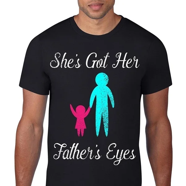 

She's Got Her Father's Eyes Black Men T-shirt
