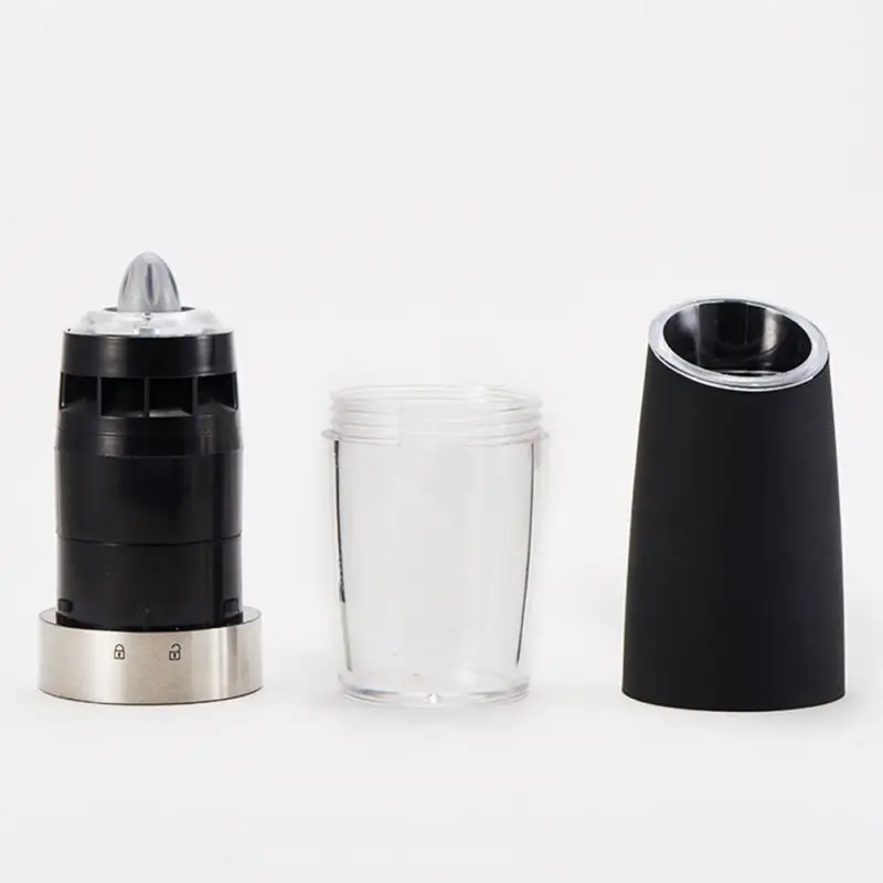 

Electric Gravity Induction Pepper Grinder Easy Salt Spice Herbal Containers Mill Food Particles Grinder For home Kitchen 2021