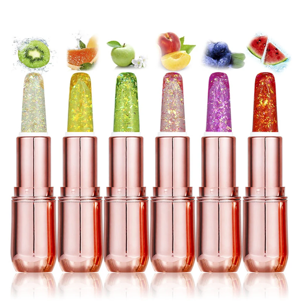 

Crytal Lipstick Jelly Transparent Change Lip Color with Temperature