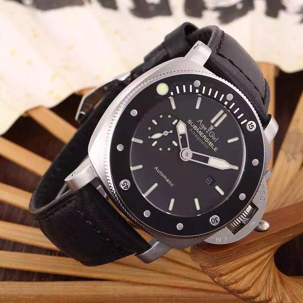 

Classic New Men Automatic Mechanical Sapphire Stainless Steel Silver Blue Black Ceramic Magnetic Rubber Watch Luminous AAA+