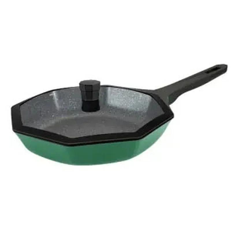 

Pan Octagonal Maifan Stone Green Frying Pan Household Cooking Non-stick Pan Induction Cooker Gas Stove Universal Pot Pans