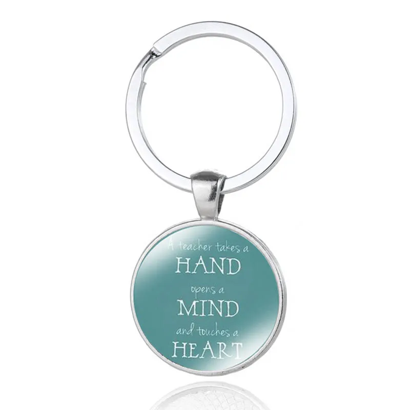 Брелок любовь с надписью Спасибо учителю брелок подвеской из хрустального