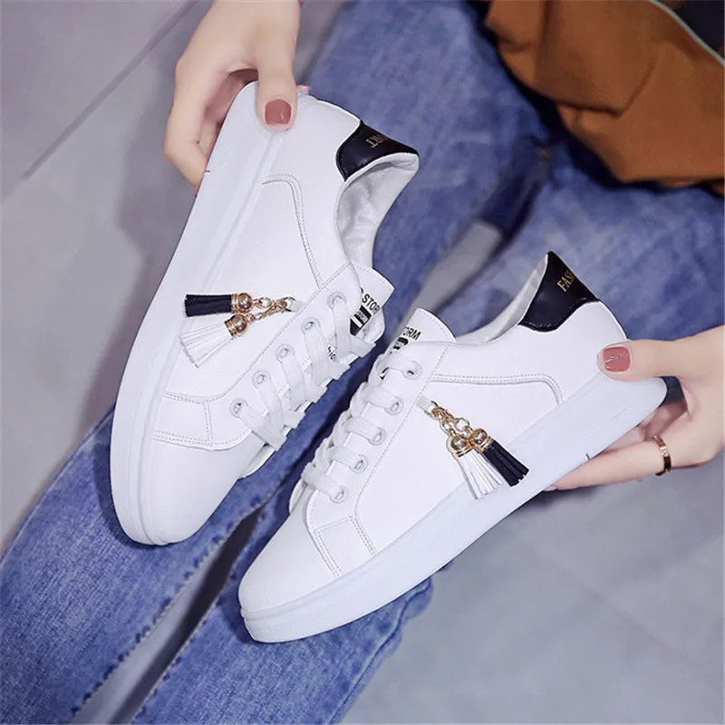 

2021 Mesh Woman White Shoes Tenis Feminino Sports Shoes Fashion Woman PU Leather Female Shoes Casual Solid Color Tennis Shoes