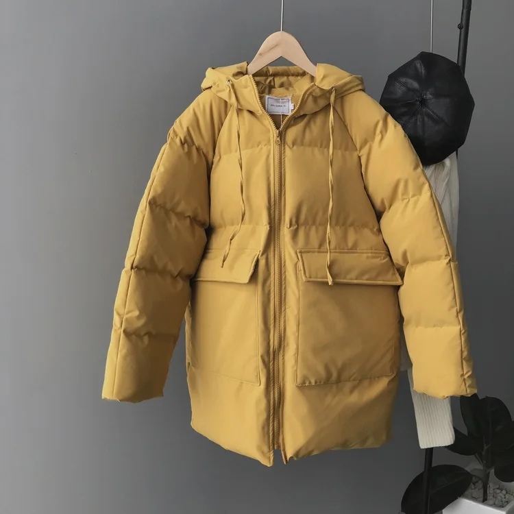 Женское длинное пальто Ins зимнее верхняя одежда 2019 #7005 | Женская