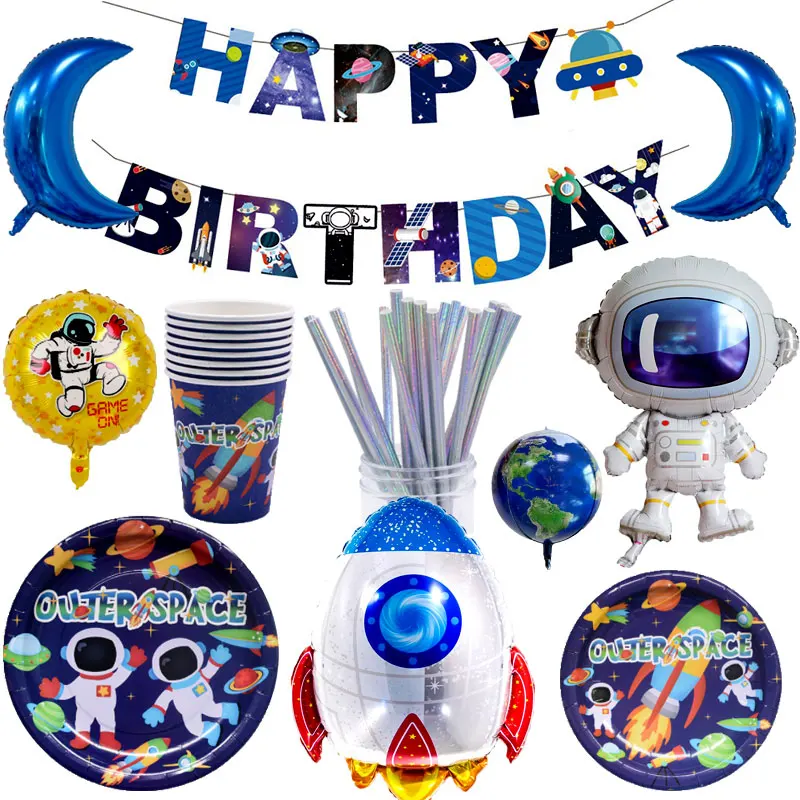 Воздушный шар новинка Космический узор принадлежности для тематической