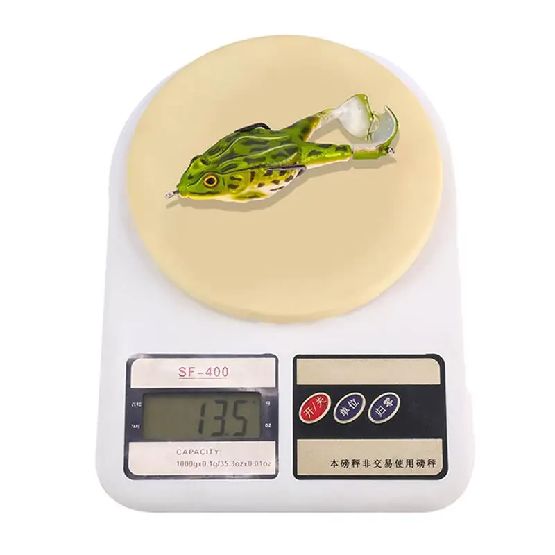 

Fishing Lures Dual Propeller Frog Wobblers 360 Rotation Silicone Soft Bionic Fly Baits Double Hide Hook Artificial Fishing Lure