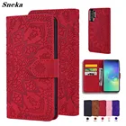 Чехол для Galaxy S20 FE S21 Note 20 Ultra S10 S9 Plus A42 A51 A71 5G A41 A11 A21S A31 J2Core 2020, кожаный чехол с 3D тиснением