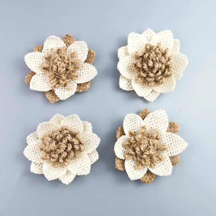 Бесплатная доставка льняной декоративный цветок сделай сам украшение для