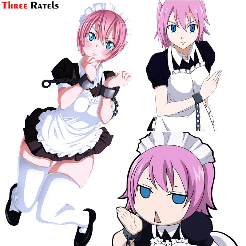 

Three Ratels F203 Cute Cartoon Character Virgo FAIRY TAIL For Passat B6 Car Accessories Decoration Anti Scratch Film Auto Decal