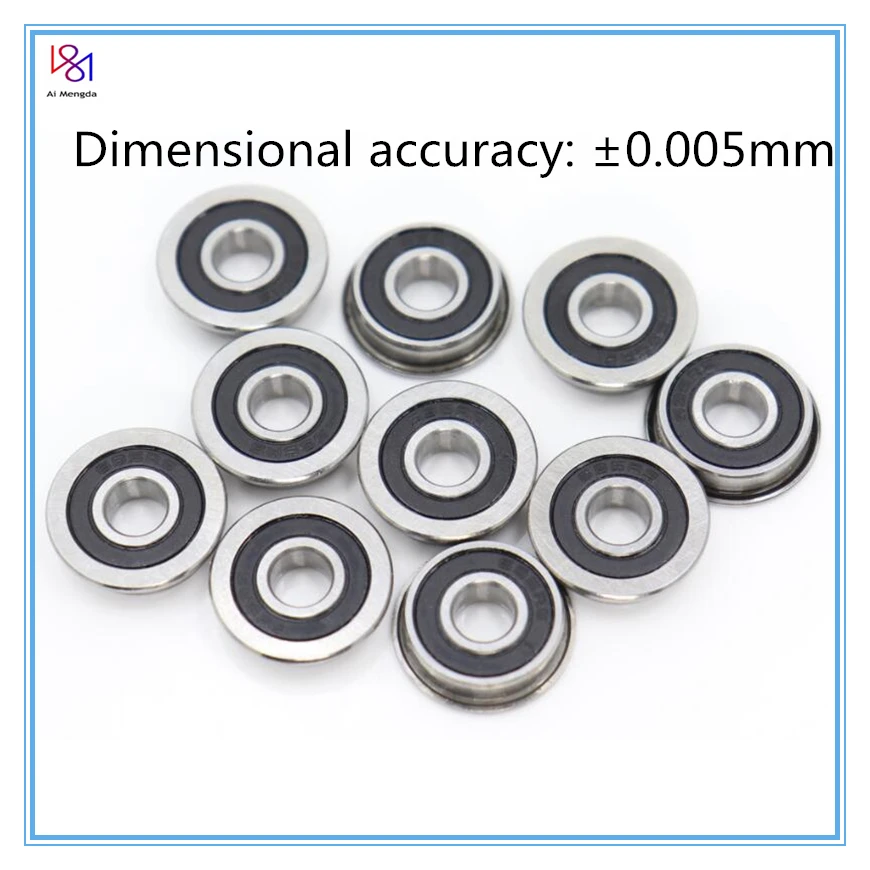 Подшипник F695 2RS 5*13*4 мм 10 шт. фланцевый миниатюрный RS шариковые подшипники F695RS для