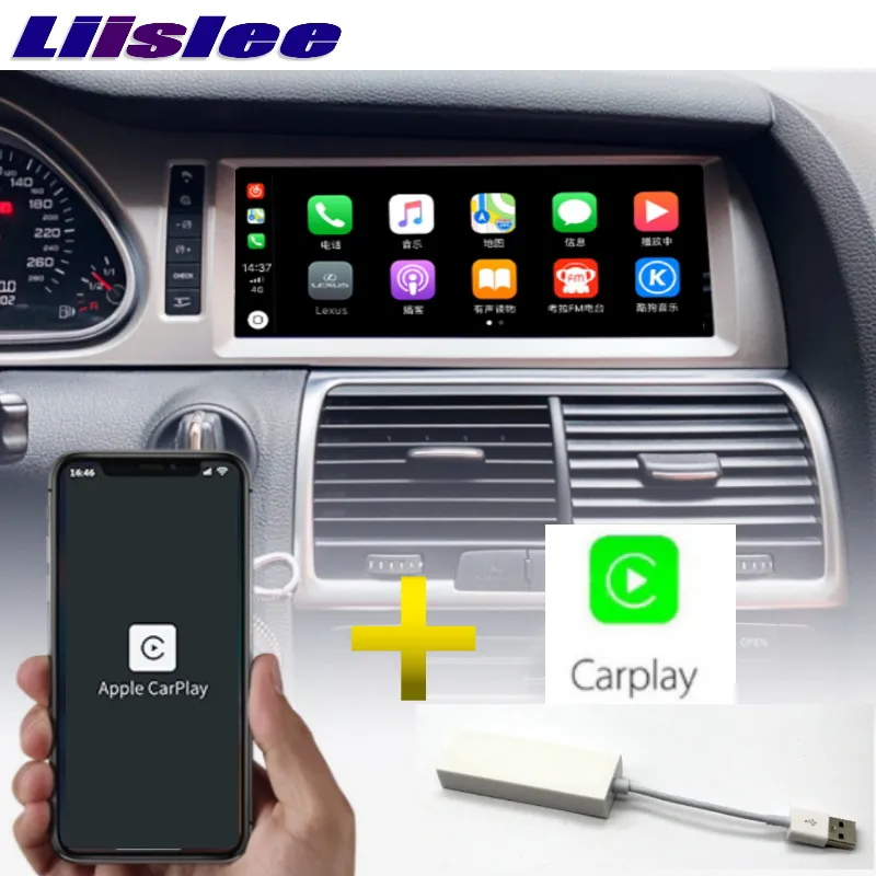 Q7-CarPlay Для Audi Q7 2005~ MMI 10,25 дюймов LiisLee CarPlay адаптер давления в шинах автомобильный мультимедийный плеер gps аудио радио навигация NAVI - Цвет: Q7-CarPlay