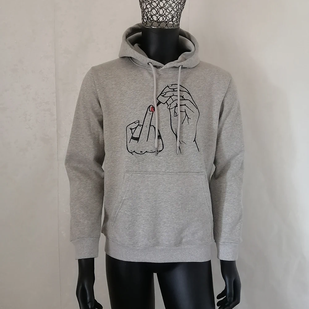 Новое поступление 2020 классические женские толстовки с красивым принтом ногтей